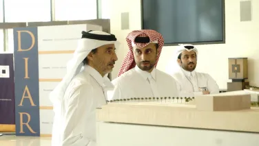 H.E. Salah Bin Ghanim Al Ali Minister of Culture and Sports visits Qatari Diar Headquarters