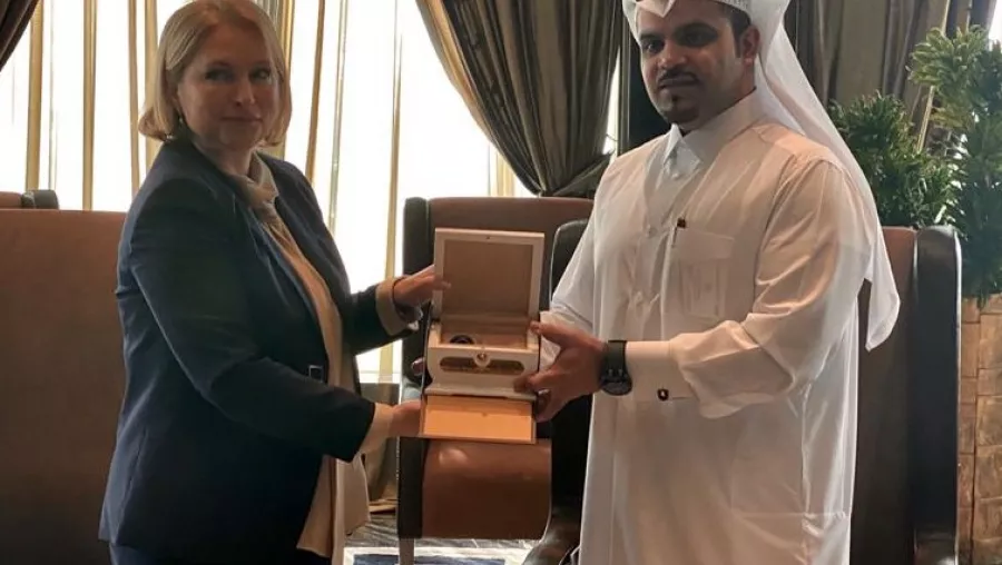 The Minister of Economy and Sustainable Development of Georgia visits Qatari Diar Headqurters