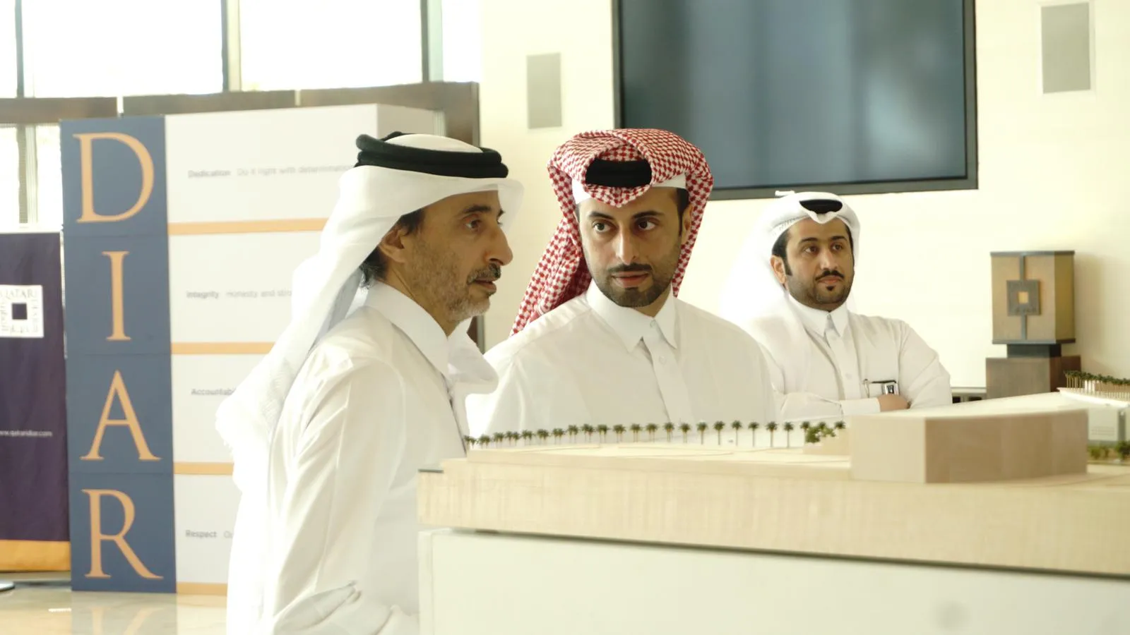 H.E. Salah Bin Ghanim Al Ali Minister of Culture and Sports visits Qatari Diar Headquarters